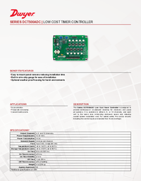 Thumbnail of document Data Sheet - DCT500ADC Low Cost Timer Controller